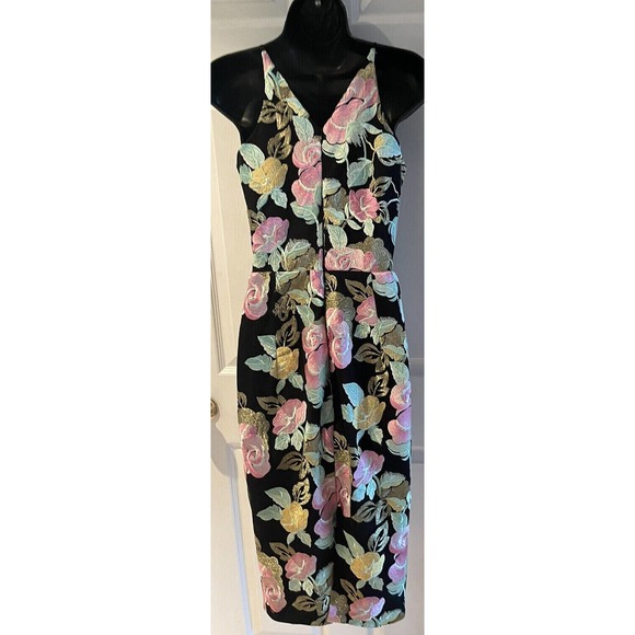 Dress the Population Mariah Embroidered Floral Dress Size Small $295 - Picture 10 of 11